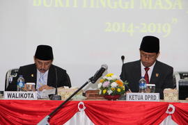 Foto 14. Pelantikan Anggota DPRD Kota Bukittinggi Periode Tahun 2014 s/d 2019