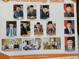 Foto 3.  DPRD Kota Bukittinggi Periode Tahun 2014 s/d 2019