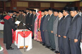 Foto 48. Pelantikan Anggota DPRD Kota Bukittinggi Periode Tahun 2014 s/d 2019