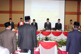 Foto 37. Pelantikan Anggota DPRD Kota Bukittinggi Periode Tahun 2014 s/d 2019