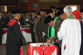 Foto 51. Pelantikan Anggota DPRD Kota Bukittinggi Periode Tahun 2014 s/d 2019