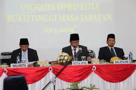Foto 17. Pelantikan Anggota DPRD Kota Bukittinggi Periode Tahun 2014 s/d 2019